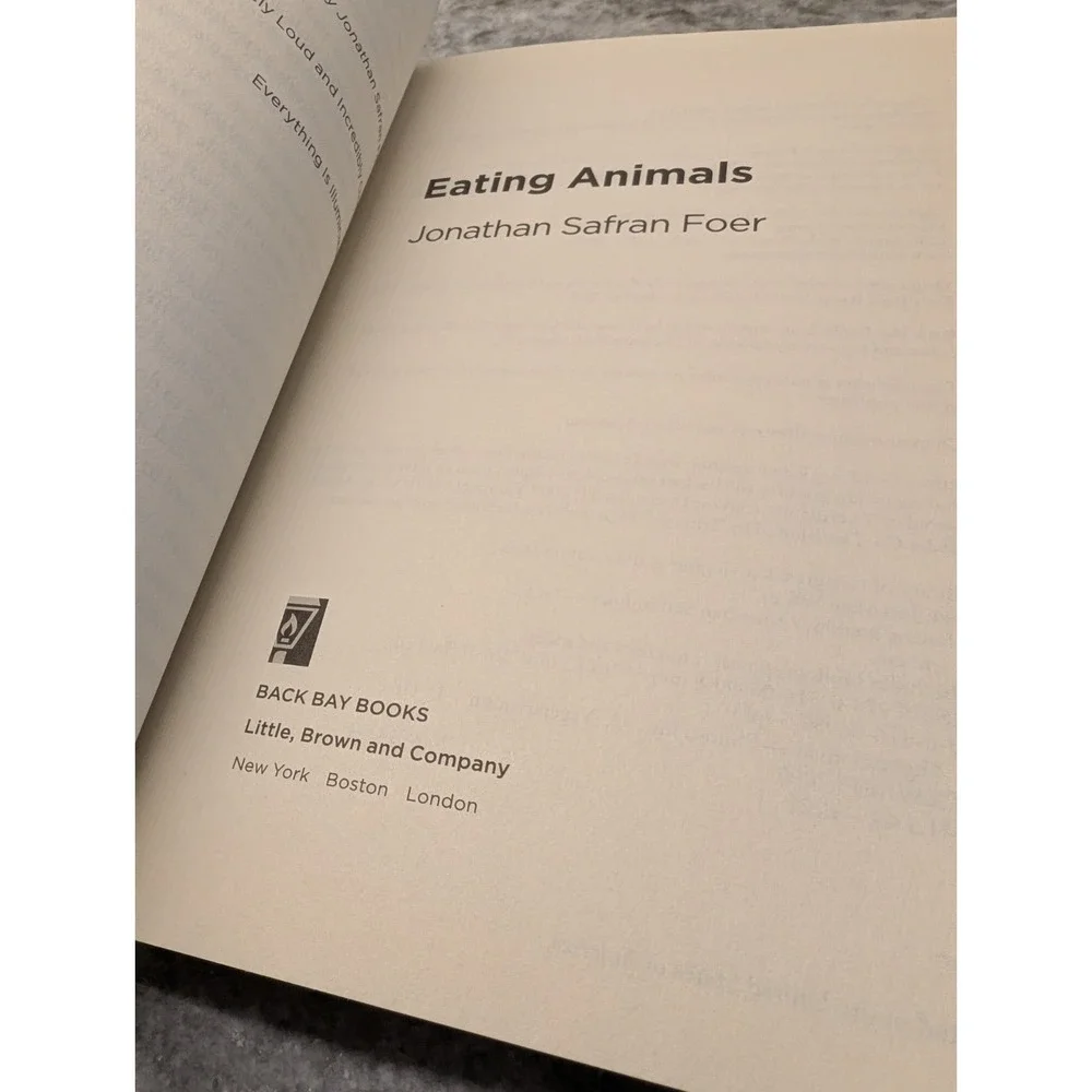 Eating Animals by Jonathan Safran Foer 2009 Paperback